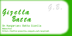 gizella batta business card